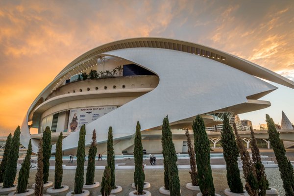 Ciudad de las Artes y las Ciencias in Valencia, Spain