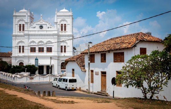 Colonial buildings in Galle, Sri Lanka