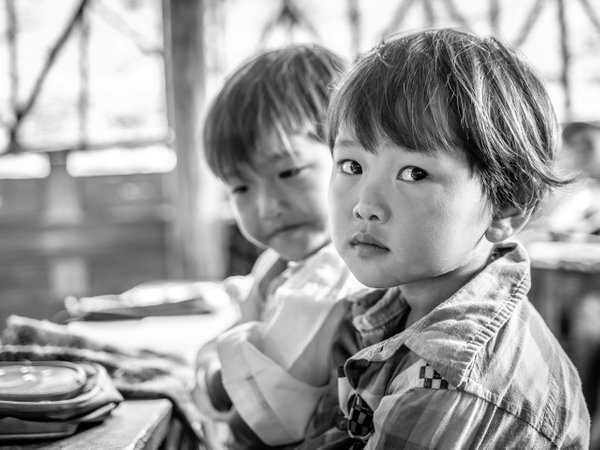 Kids at school in rural Myanmar