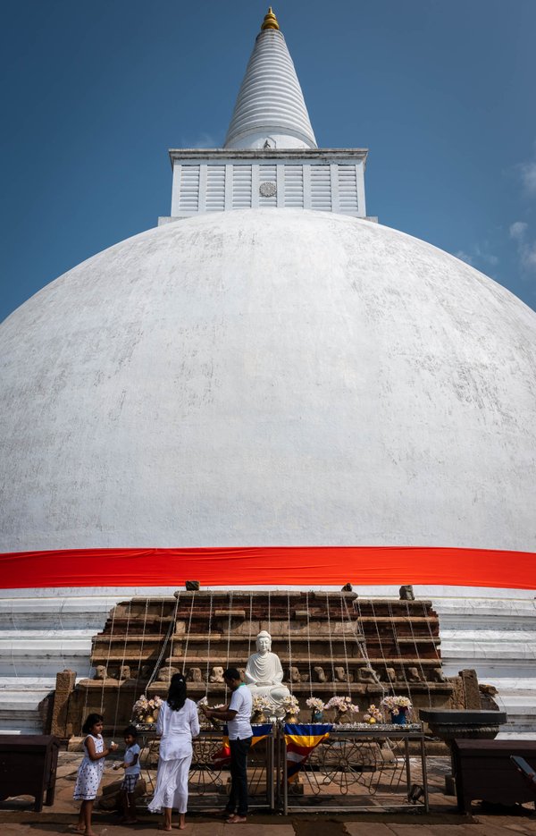 Stupa in Anuradhapura, Sri Lanka