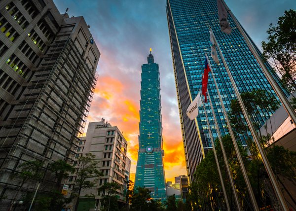 Taipei 101 at Golden Hour