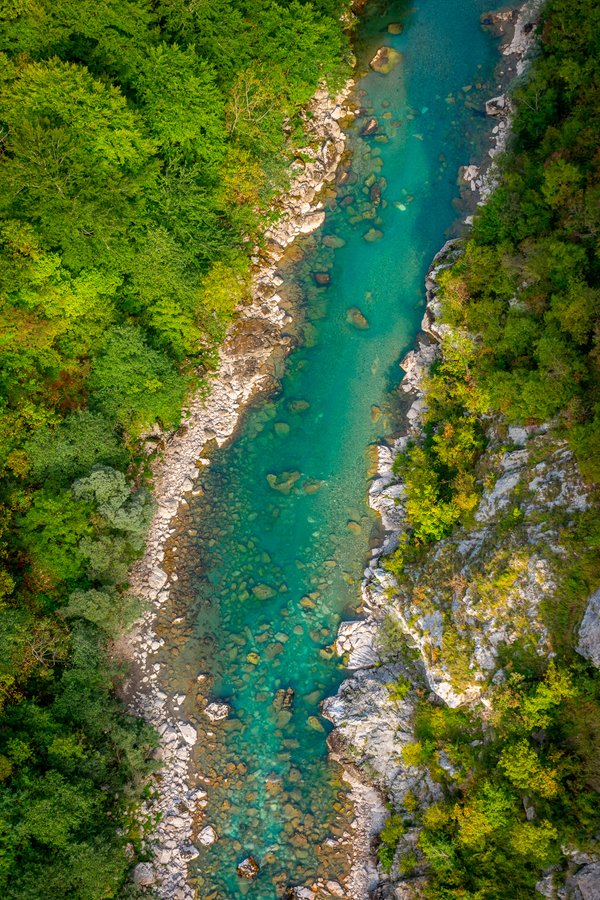 Tapa River from Tara Bridge, Montenegro