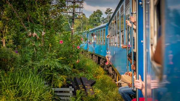 Train Ride in Sri Lanka